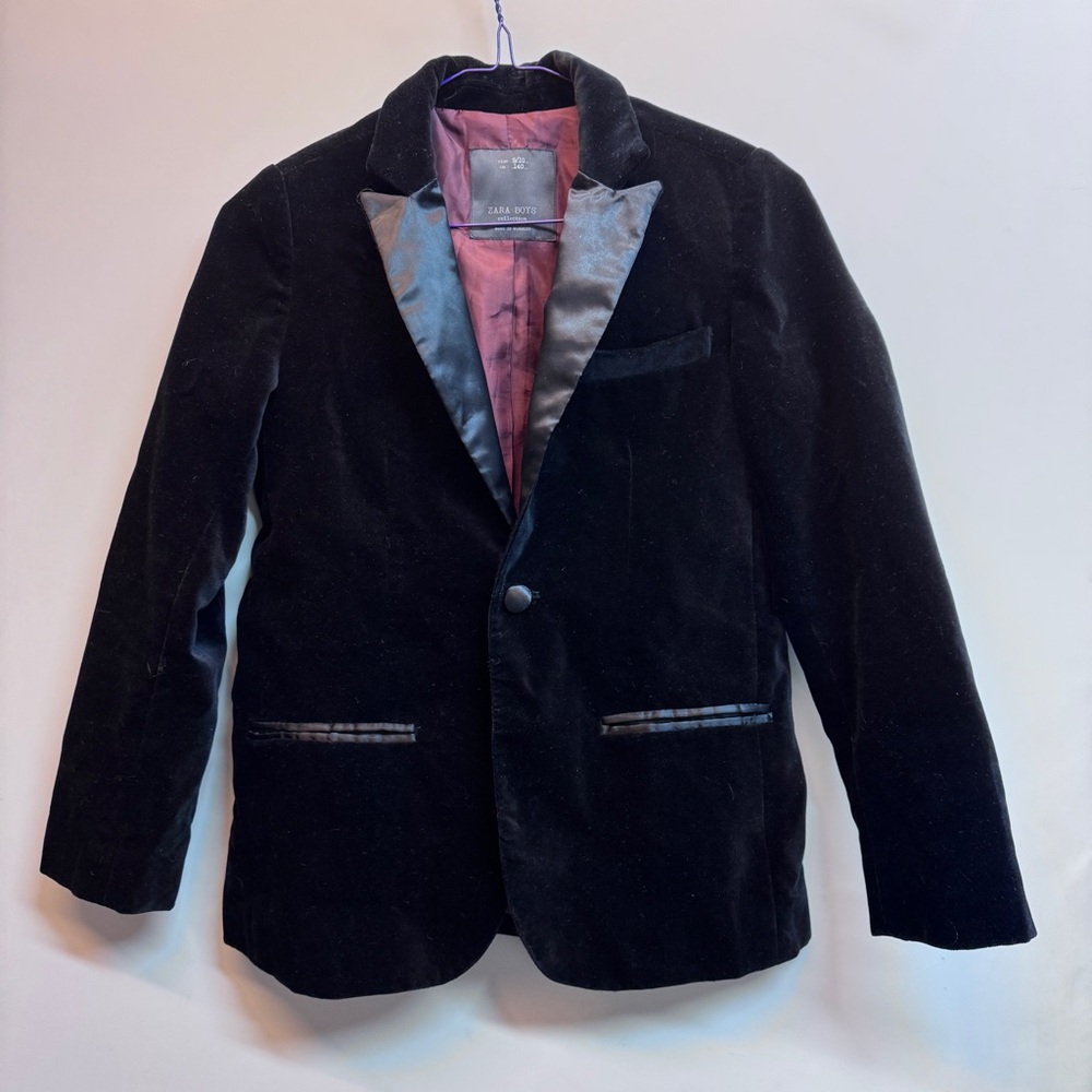 Zara Boys Velvet Blazer 9/10 Yr 140